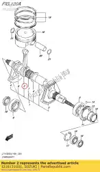 Here you can order the connrod from Suzuki, with part number 1216131G01: