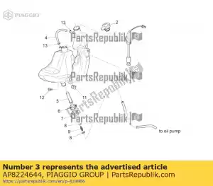 Piaggio Group AP8224644 oil reserve indicator - Bottom side