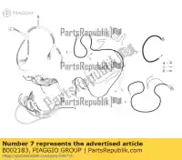 B002183, Piaggio Group, battery positive cable ape vin: zapt42pmc, zapt42p00, motor: tbp4m 200 2013 2014 2015 2016 2017 2018 2019 2020 2021 2022, New