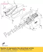 3P6Y217200P8, Yamaha, Cubierta, lado 2 yamaha  fjr 1300 2015 2016 2017 2019 2020 2021, Nuevo