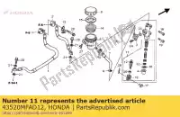 43520MFAD12, Honda, zuiger set, rr. hoofdcilinder honda cb cbf cbr 600 1000 2006 2007 2008 2009 2010 2011 2012 2013, Nieuw