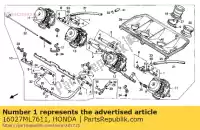 16027ML7611, Honda, nenhuma descrição disponível no momento honda cbr 600 1989, Novo