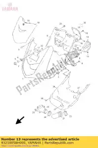 yamaha 93210058H000 anel-o - Lado inferior