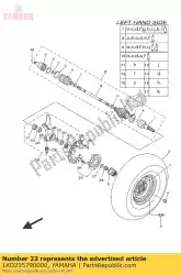 Ici, vous pouvez commander le rotule 2 auprès de Yamaha , avec le numéro de pièce 1XD235790000: