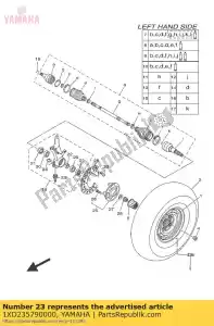 yamaha 1XD235790000 junta esférica 2 - Lado inferior