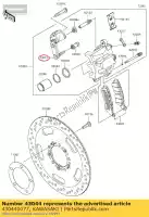 430440077, Kawasaki, holder-comp-caliper en650aff kawasaki  vulcan 650 2015 2016 2017 2018 2019 2020 2021, Nuovo