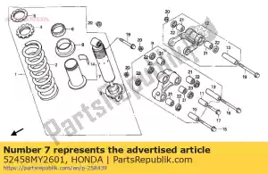 Honda 52458MY2601 guide comp., spring (show - Onderkant