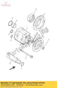 yamaha 936260821000 épingle, cheville (36 ans) - La partie au fond