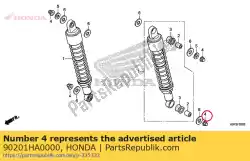 Here you can order the nut, cap, 10mm from Honda, with part number 90201HA0000: