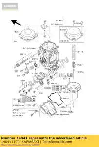 kawasaki 140411100 cover-comp, mengen zx750-h2 - Onderkant