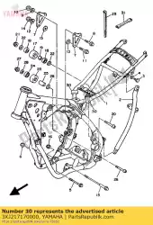 Here you can order the damper, side cover from Yamaha, with part number 3XJ217170000: