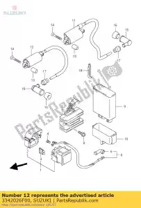 suzuki 3342026F00 bobina, ignição - Lado inferior