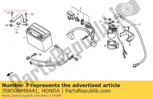 honda 35850HM8A41 switch assy., starter magnético - Lado inferior