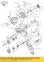 Here you can order the bolt from Kawasaki, with part number 921541476: