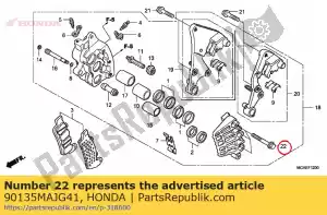 Honda 90135MAJG41 parafuso, flange, 8x45 - Lado inferior