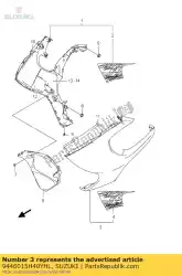 Aquí puede pedir carenado comp, si de Suzuki , con el número de pieza 9446015H40YHL:
