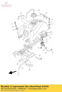 yamaha 4D3245001000 combustível galo assy 1 - Lado inferior