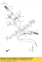 Aqui você pode pedir o tubo, guia do acelerador em Yamaha , com o número da peça 4XM262430000: