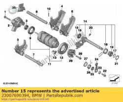 Here you can order the snap ring from BMW, with part number 23007690394: