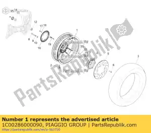 Piaggio Group 1C00286000090 vorderrad 3.00x12