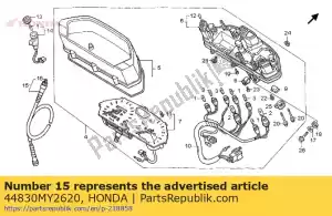 honda 44830MY2620 kabel, snelheidsmeter - Onderkant