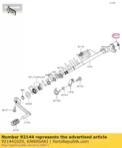 kawasaki 921441029 spring zx750-f1 - Lado inferior