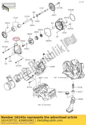 Tutaj możesz zamówić pokrywa-pompa wody zx636fff od Kawasaki , z numerem części 161420732: