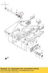 moer, rr swgarm p van Suzuki, met onderdeel nummer 6121341G00, bestel je hier online: