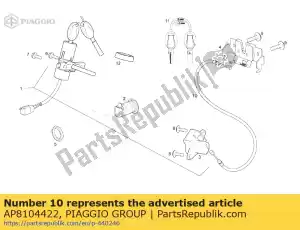 Piaggio Group AP8104422 câble de verrouillage - La partie au fond