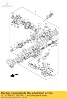 2715738F00, Suzuki, joint, fina arrière suzuki lt a 400 500 2002 2003 2004 2005 2006 2007, Nouveau