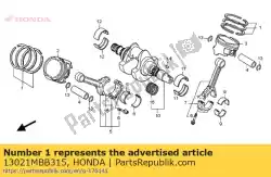 Aqui você pode pedir o conjunto de anéis, pistão (0,25) em Honda , com o número da peça 13021MBB315: