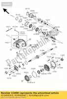 410680003, Kawasaki, As, rr, aandrijfas ksv700-a1 kawasaki kfx 700 2004 2005 2006 2007 2008 2009 2011, Nieuw