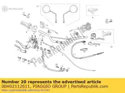 Tutaj możesz zamówić l. H. Uchwyt r? Czny od Piaggio Group , z numerem części 00H02112611: