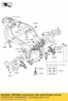 550200268, Kawasaki, garde, marche avant, rh kawasaki zx6r ninja p zx 6r 600 , Nouveau