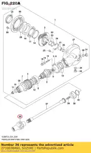 Suzuki 2710038A60 yoke comp,unive - Bottom side