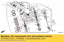 Aqui você pode pedir o anel, rolha em Honda , com o número da peça 52455KZ3J21: