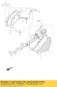 yamaha 5C2H33101000 przednie ?wiat?o migacza - Dół