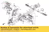 50630MM5000, Honda, footrest suspension honda cbr 1000 1987 1988, New