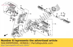 honda 50630MM5000 suspensión del reposapiés - Lado inferior