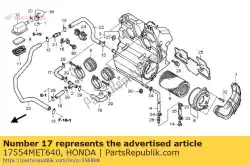 Tutaj możesz zamówić rura, r. Odpowietrznik od Honda , z numerem części 17554MET640: