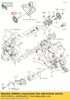 590510045, Kawasaki, engrenage à denture libre, p / p, 26t kx450d kawasaki  klx kx 450 2006 2007 2008 2009 2010 2011 2012 2013 2014 2015 2016 2017 2018 2019 2020 2021, Nouveau