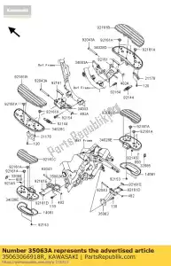 Kawasaki 35063066918R ficar, rr, lh, s.black - Lado inferior