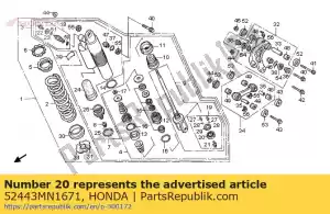 Honda 52443MN1671 p?yta, regulacja naci?gu - Dół