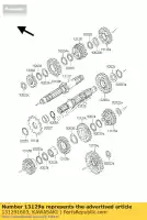 131291603, Kawasaki, gear,input 5th,20t kl250-d2 kawasaki d klr klx 125 250 300 1985 1986 1987 1988 1989 1990 1991 1992 1993 1994 1995 1996 1997 1998 1999 2000 2001 2002 2003, New