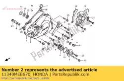 Tutaj możesz zamówić pokrywa komp., l. Korbowód od Honda , z numerem części 11340MEB670: