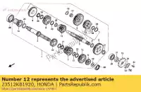 23512KB1920, Honda, gear m top 27t honda nx transcity  nx125 125 , New