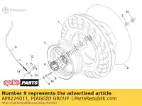 AP8224011, Piaggio Group, Indicador de desgaste do freio aprilia  sonic 50 1998 1999 2000 2001 2002 2003 2004 2005 2006 2007, Novo