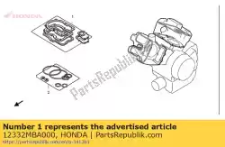 Ici, vous pouvez commander le joint, couvercle de reniflard auprès de Honda , avec le numéro de pièce 12332MBA000: