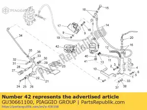 Piaggio Group GU30661100 tampa do tanque - Lado inferior