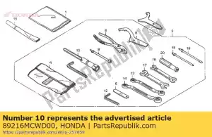 Honda 89216MCWD00 klucz, wtyczka (16,5) - Dół